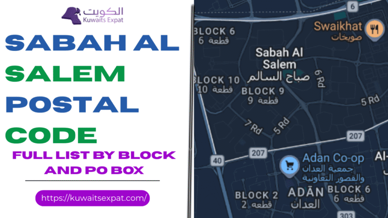Sabah Al Salem Postal Code Kuwait