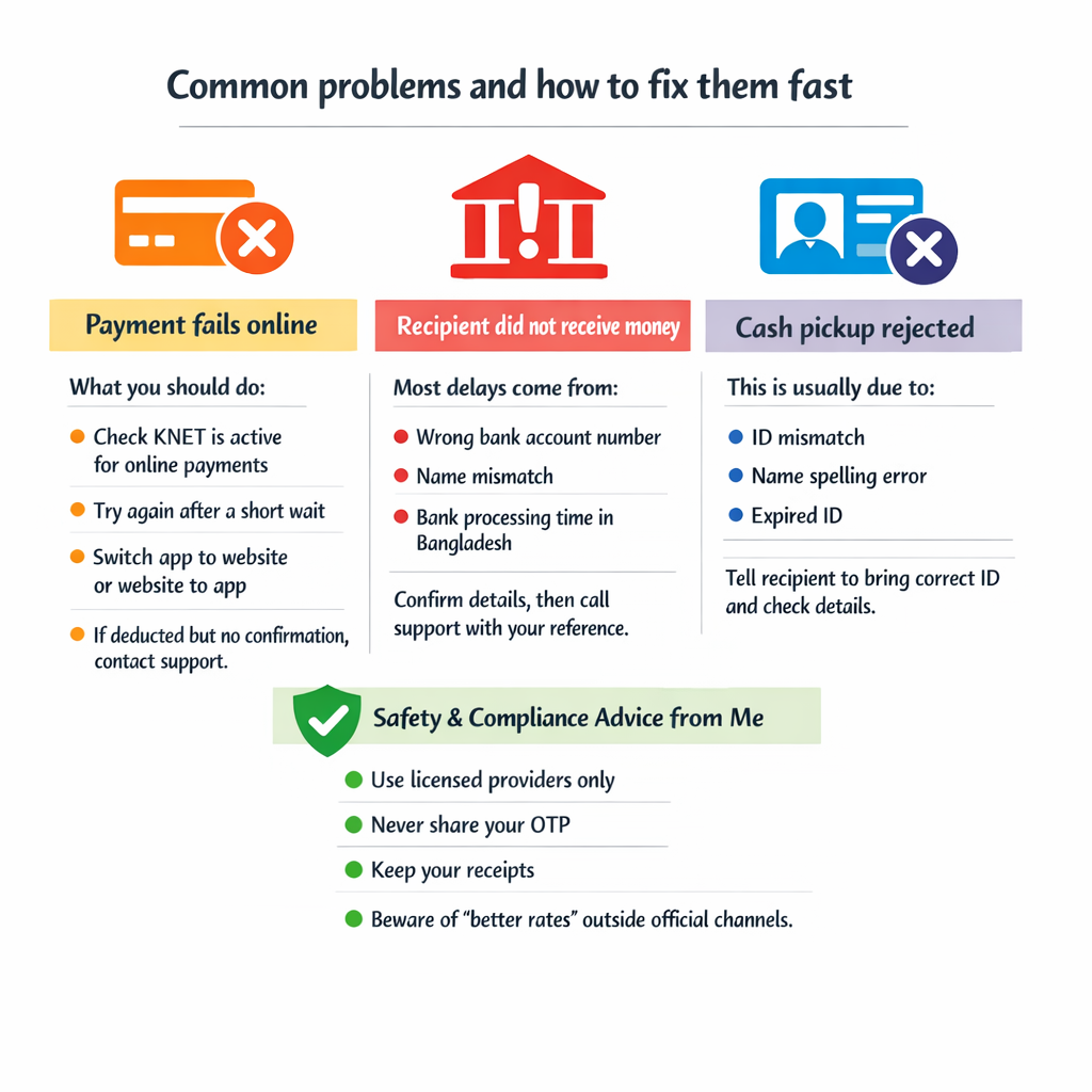 Common problems and how to fix them fast