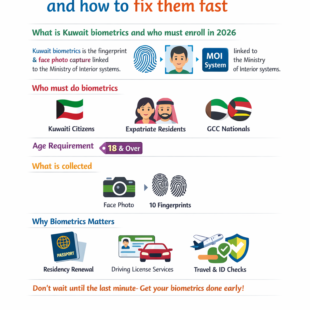 What is Kuwait biometrics and who must enroll in 2026