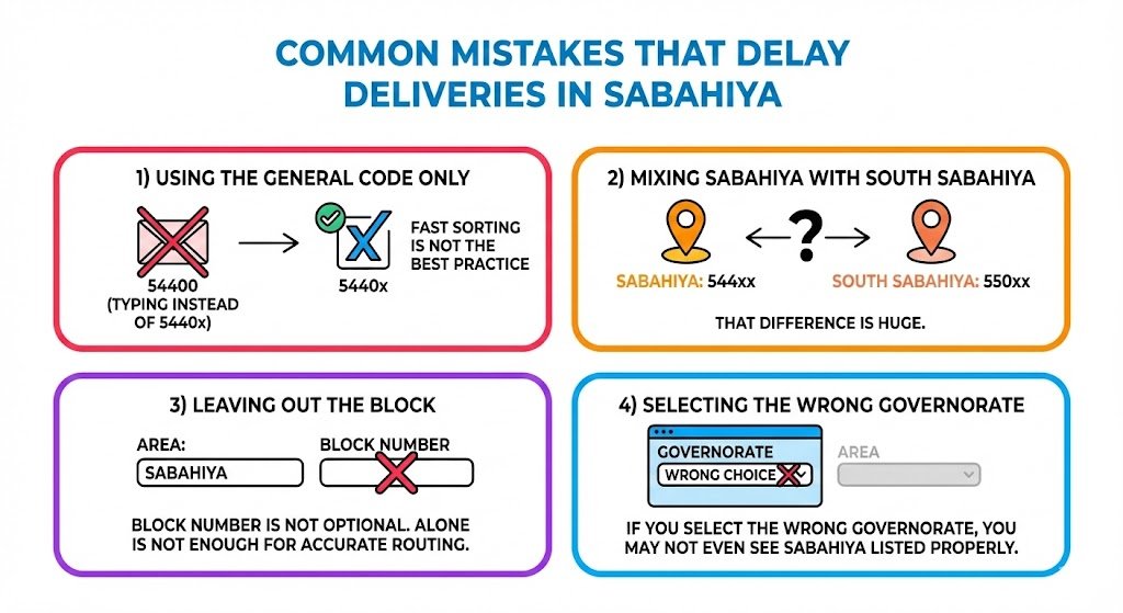 Common Mistakes That Delay Deliveries in Sabahiya