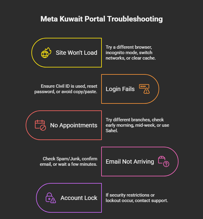 Troubleshooting Meta Kuwait portal issues (quick fixes that actually help)
