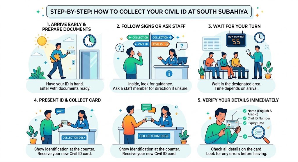 Step-by-step: how to collect your Civil ID at South Subahiya