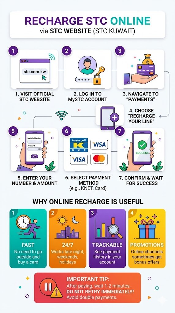 2) Recharge STC Online (STC Website)