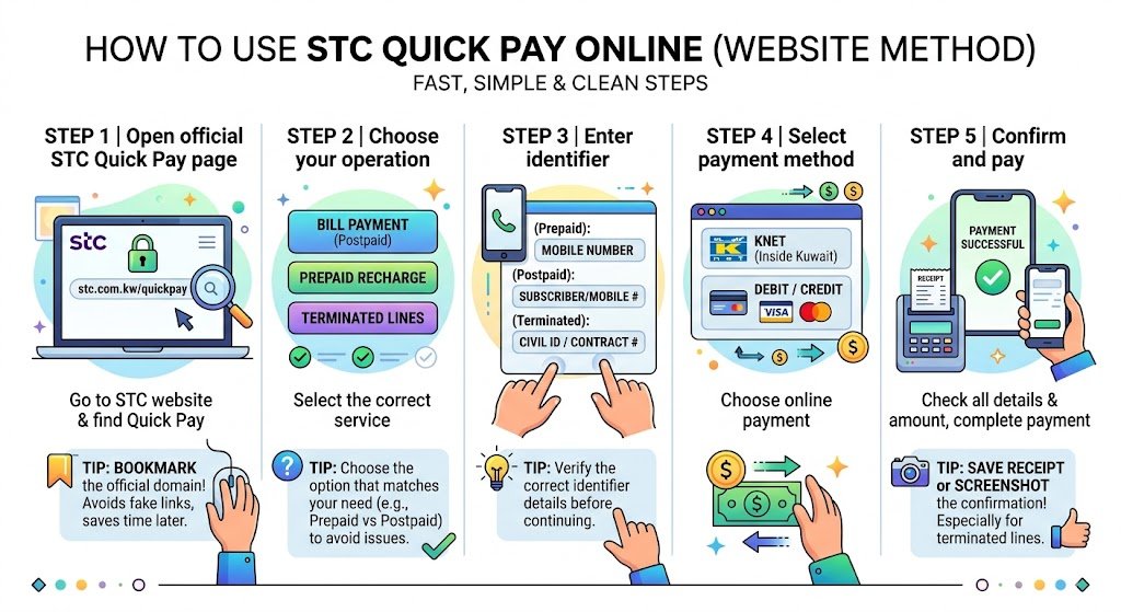 How to use STC Quick Pay online (website method)