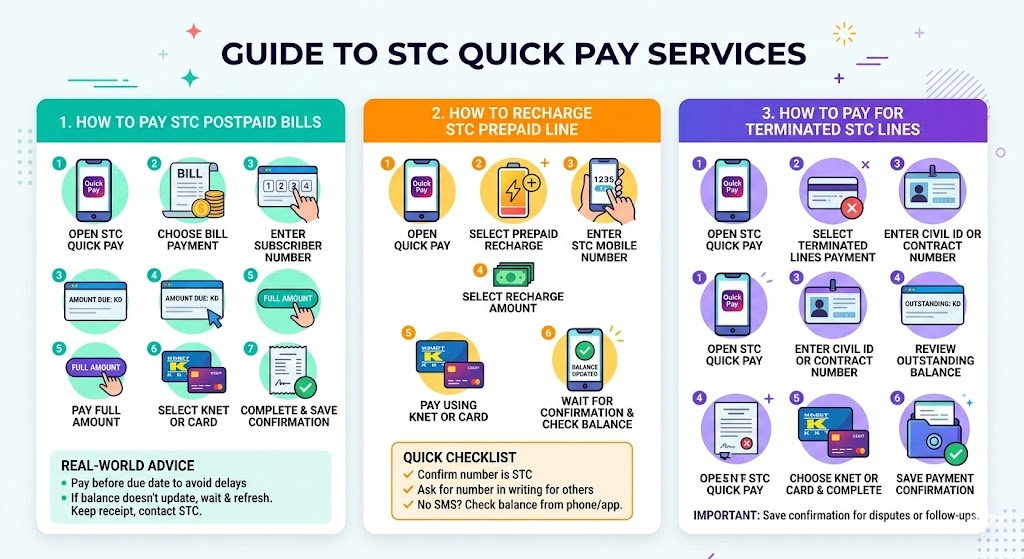 1. How to pay STC postpaid bills with Quick Pay (step by step)