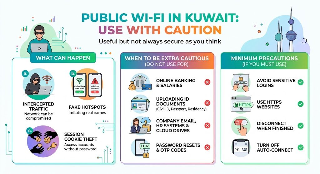 Public Wi-Fi in Kuwait: useful, but often not secured the way you think