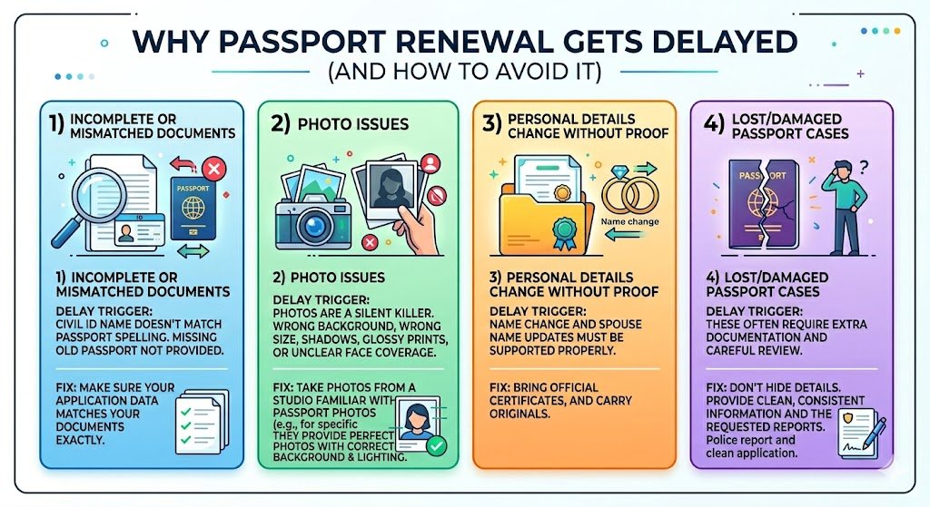 Why passport renewal gets delayed (and how you avoid it)