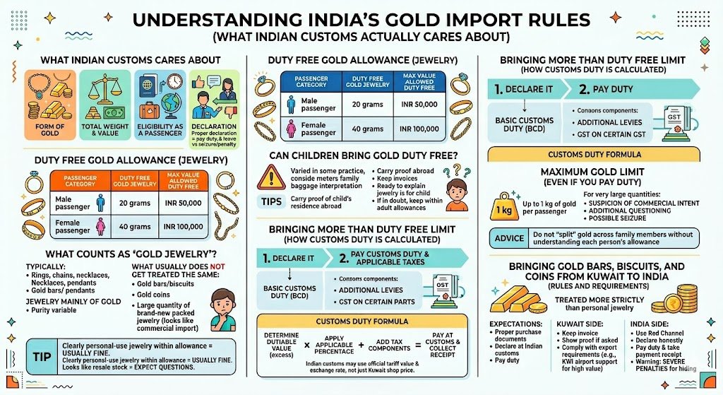Understanding India’s Gold Import Rules (What Indian Customs Actually Cares About)