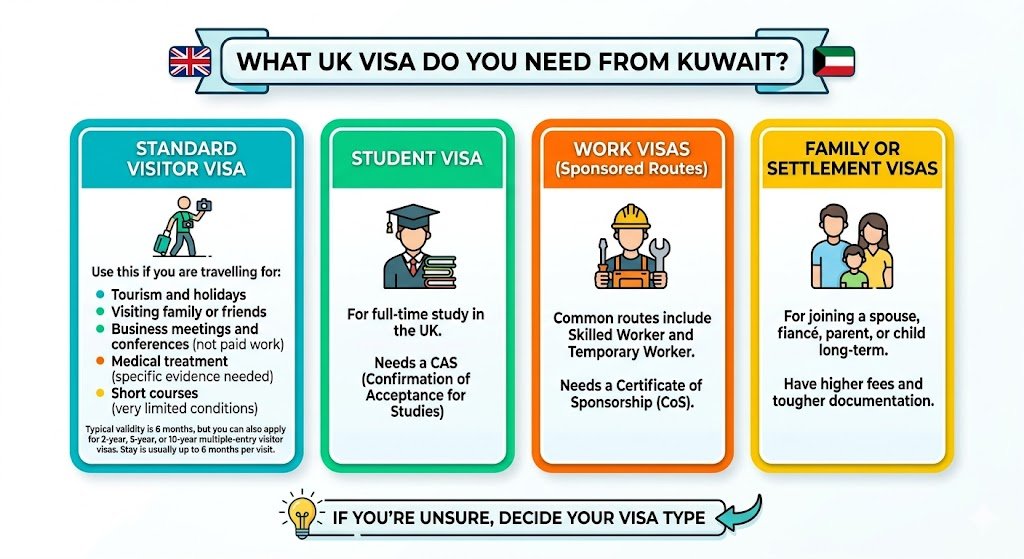 What UK visa do you need from Kuwait