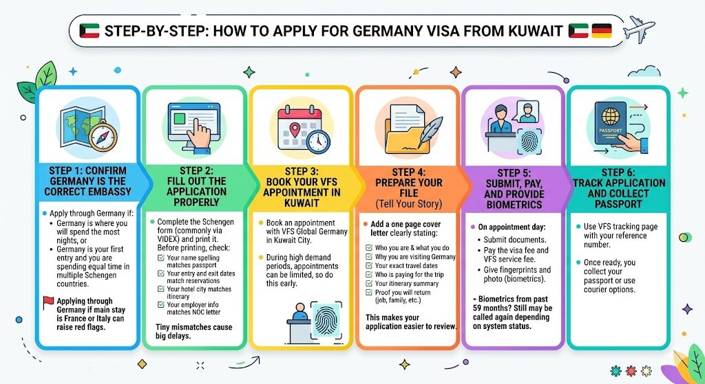 Step by step: How to apply for Germany visa from Kuwait