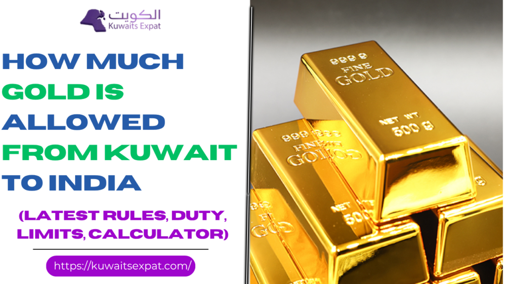 How Much Gold Is Allowed From Kuwait To India in 2026 (Latest Rules, Duty, Limits, Calculator)