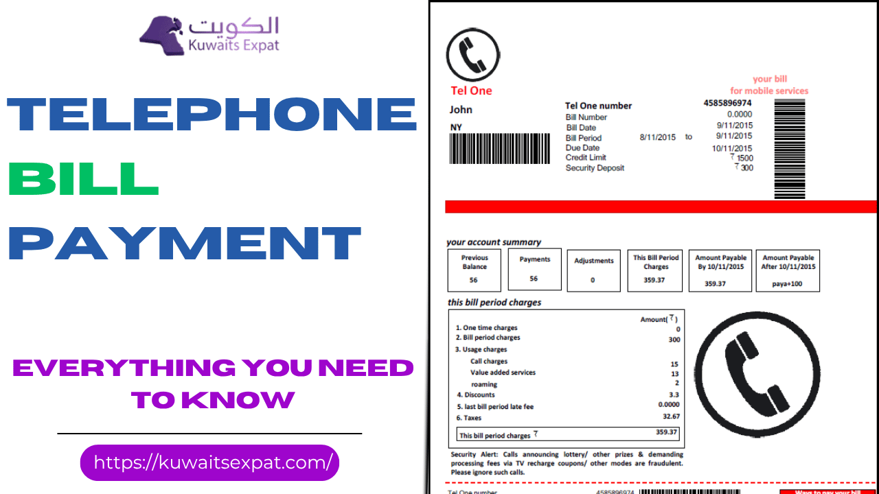 Telephone Bill Payment Kuwait 2026 (Online Guide)