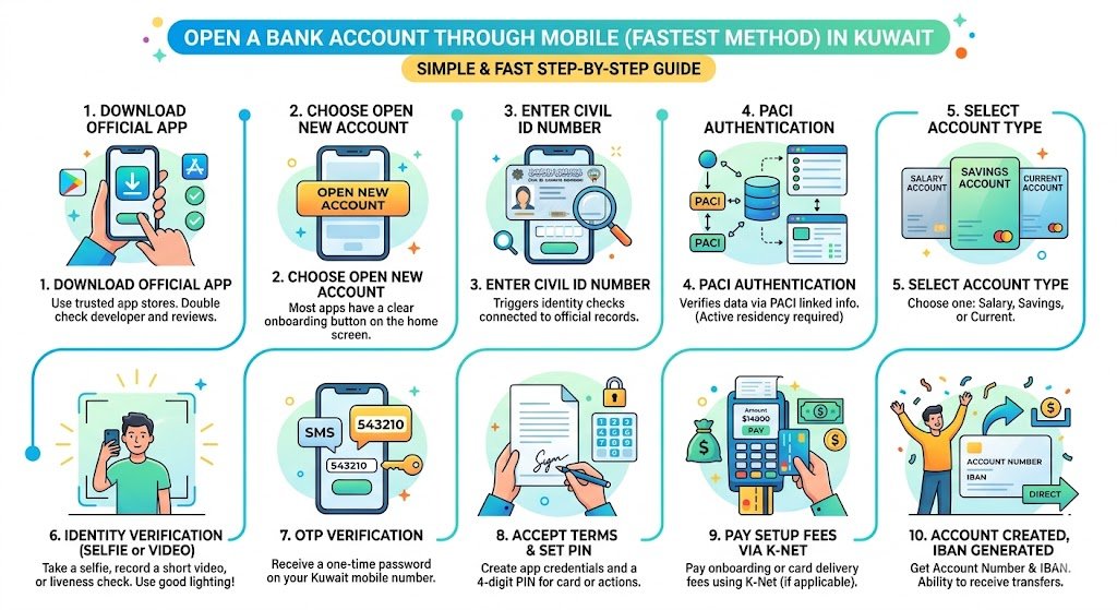 Step by Step: Open a Bank Account Through Mobile (Fastest Method)