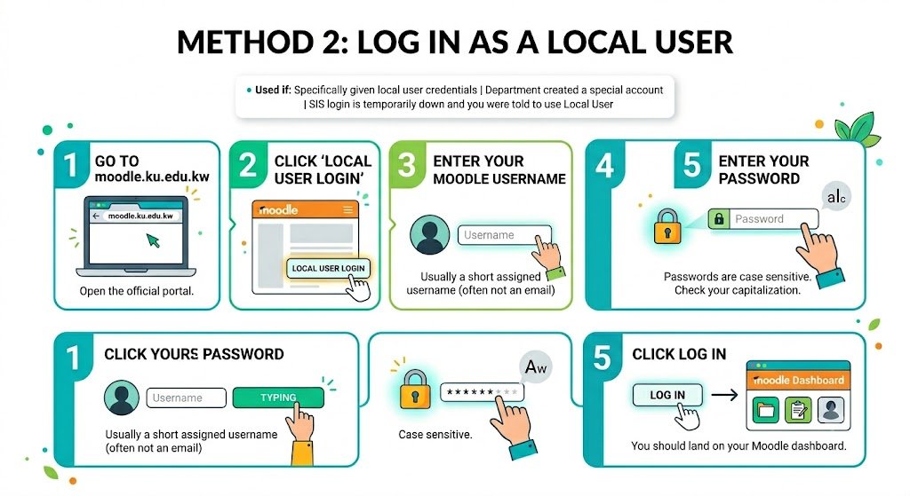Method 2: Log in as a Local User (only if you were given a local account)